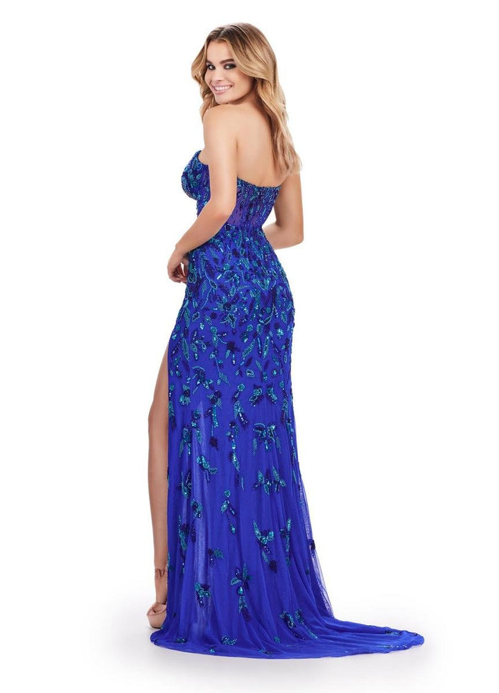 Ashley Lauren 11614 Turquoise Royal Prom Dress