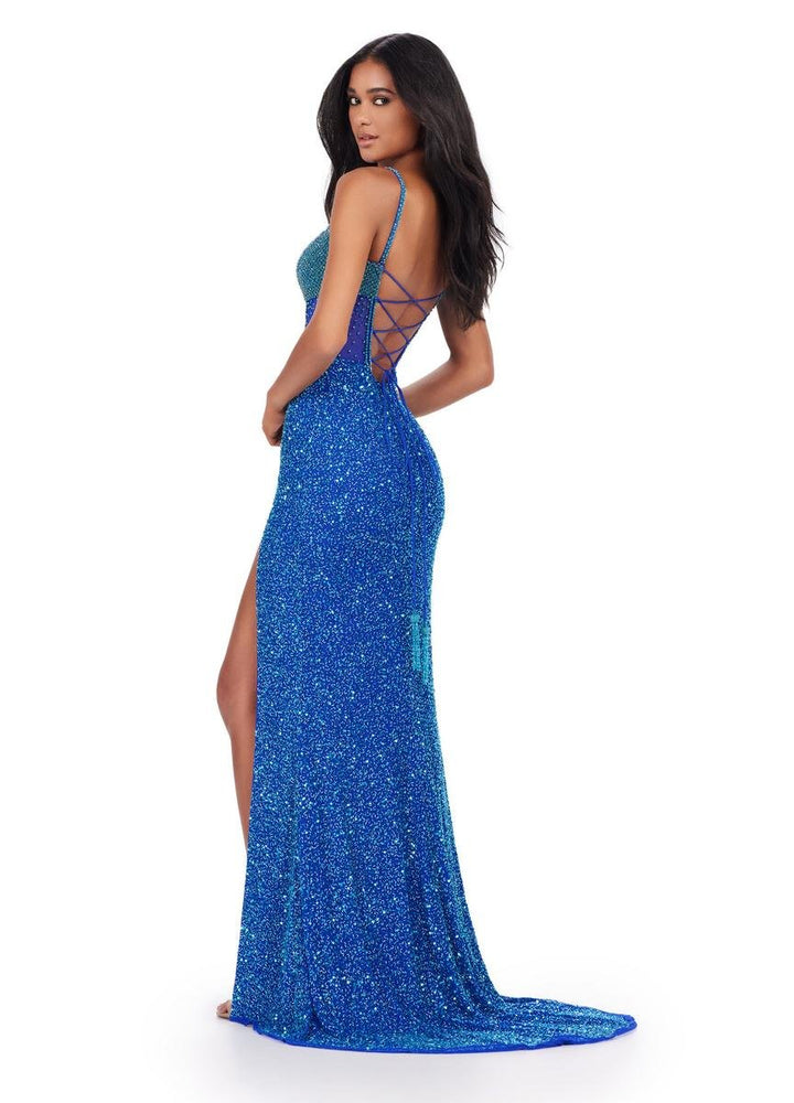 Ashley Lauren 11448 — Turquoise/Royal