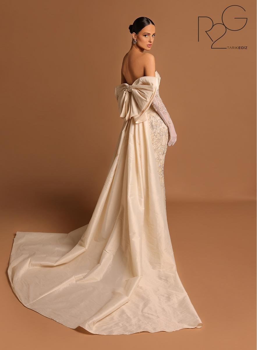 Tarik Ediz 53177 Vanilla Prom Dress