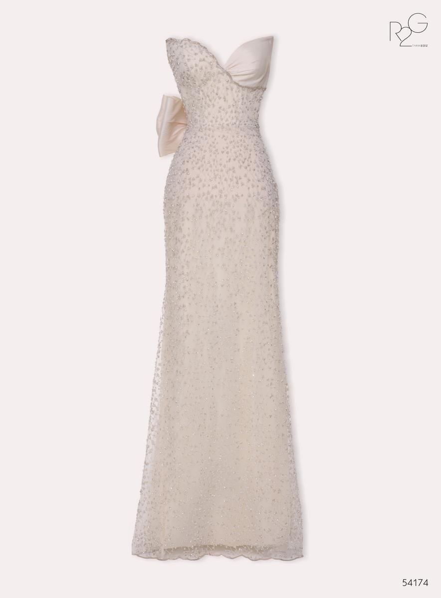Tarik Ediz 54174 Vanilla Prom Dress