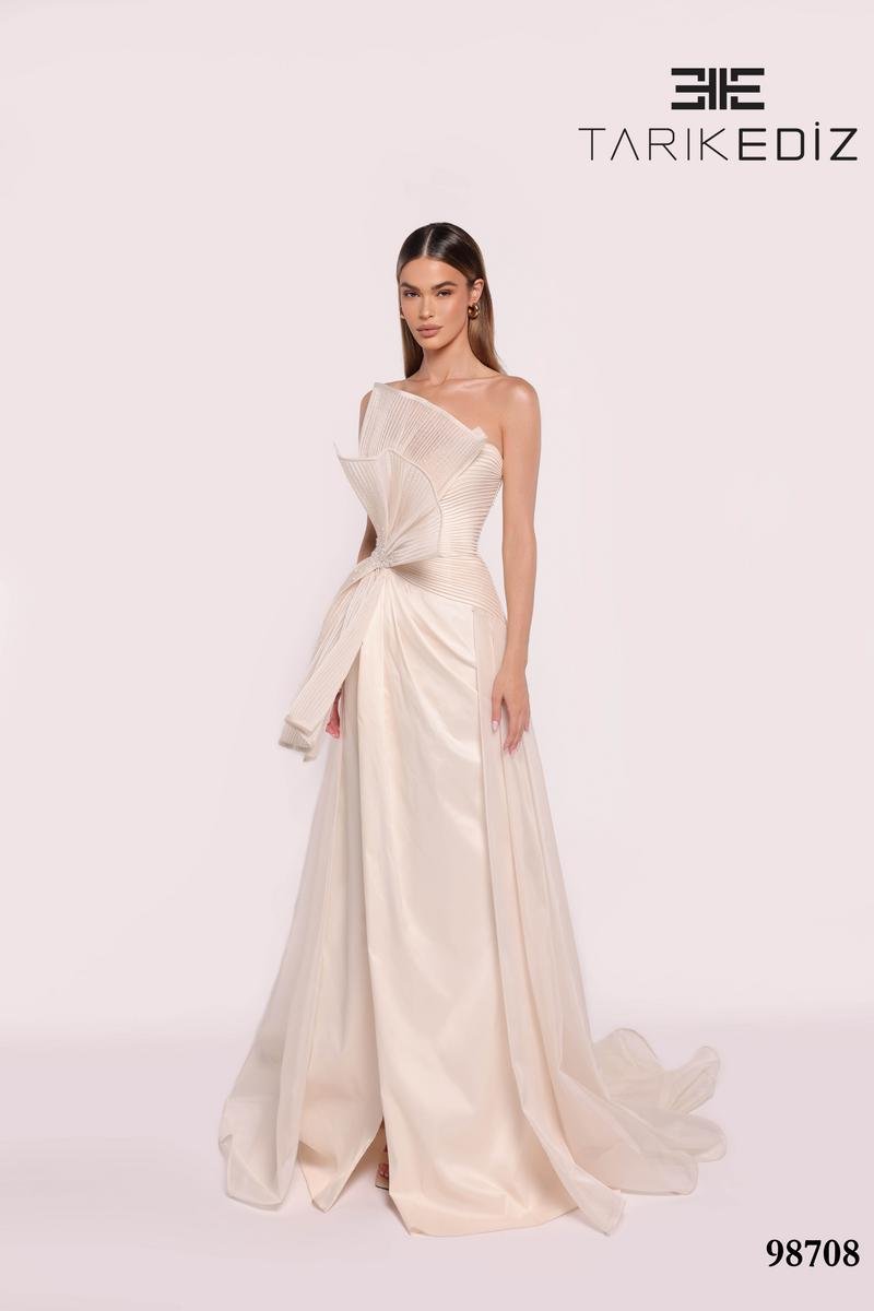 Tarik Ediz 98708 Vanilla Prom Dress