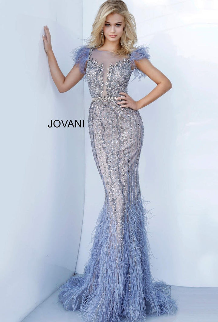 Jovani 02326 — Vintage Blue