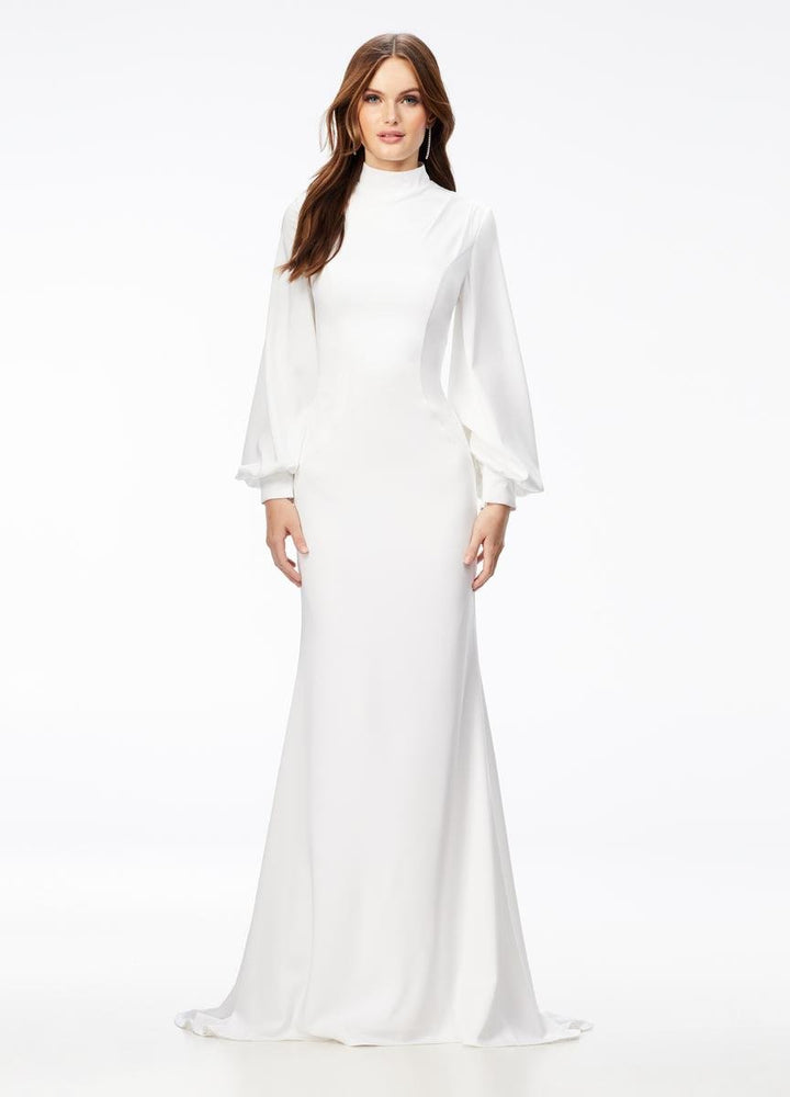 Ashley Lauren 11219 White Prom Dress