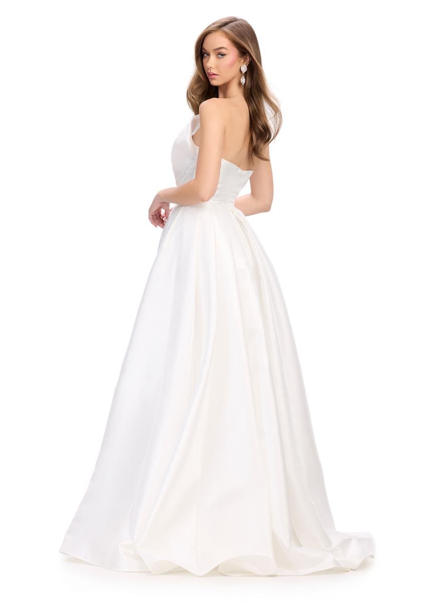 Ashley Lauren 11609 White Prom Dress