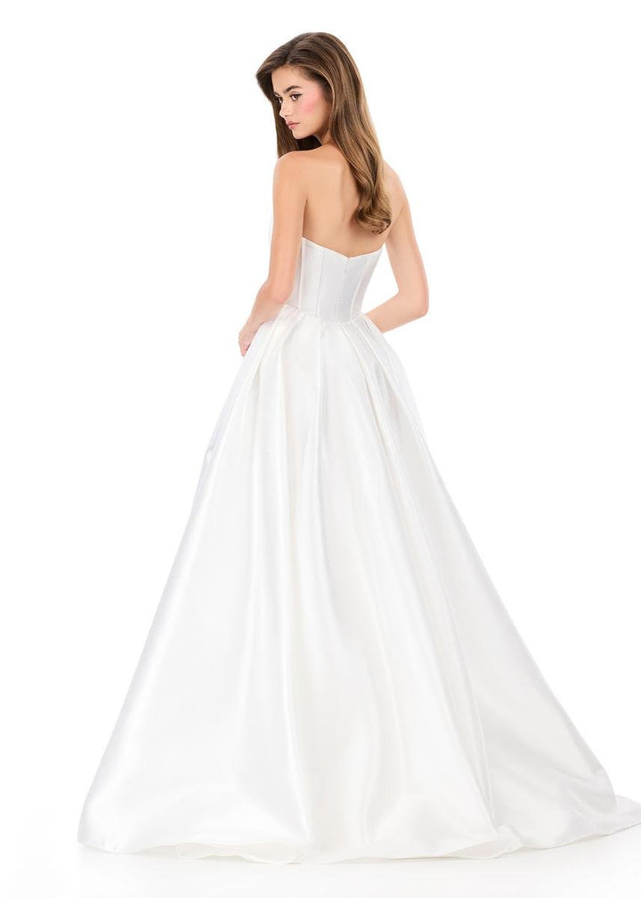 Ashley Lauren 12264 White Prom Dress
