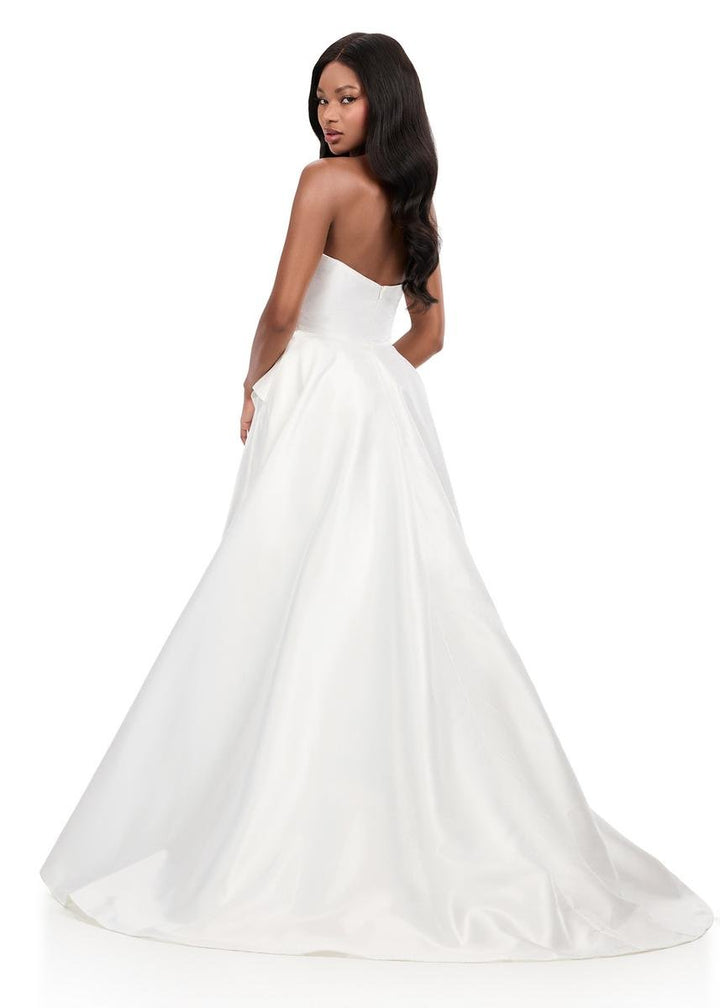 Ashley Lauren 12280 White Prom Dress