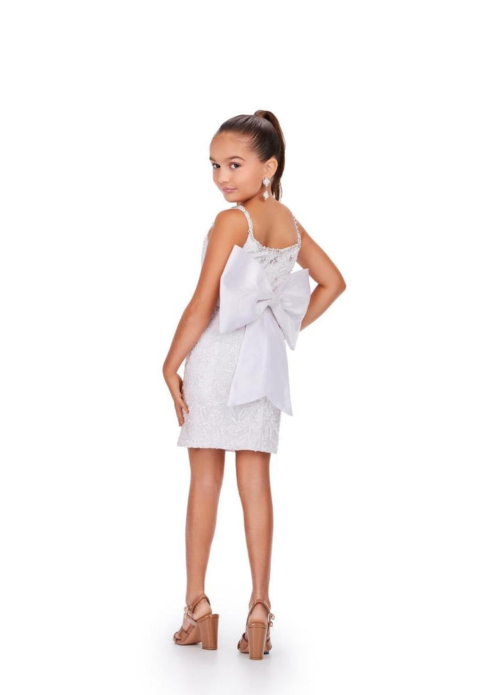 Ashley Lauren 8230 White Prom Dress