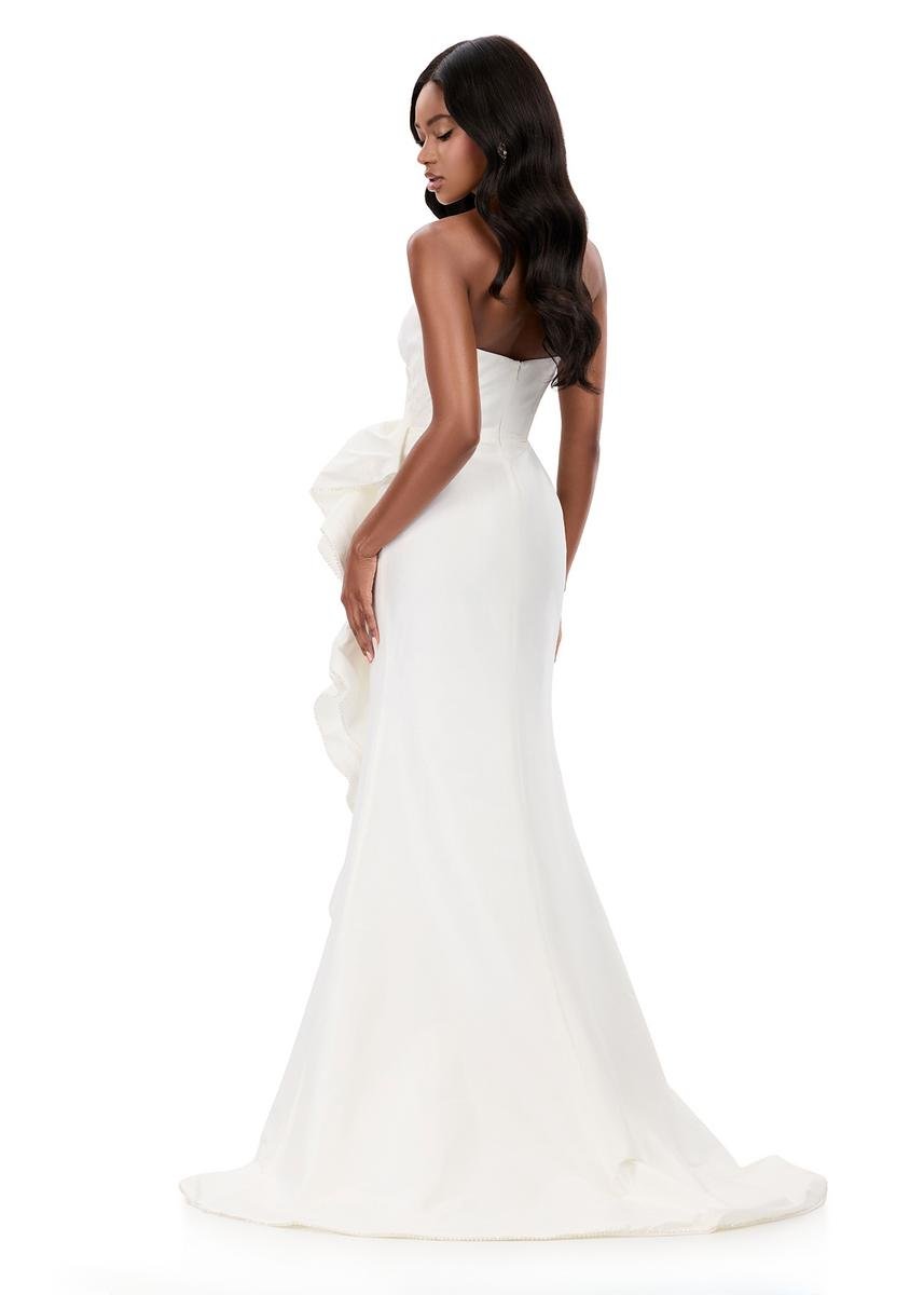 Ashley Lauren 12309 White Prom Dress