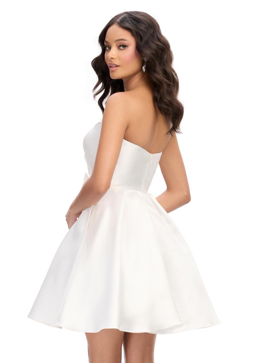 Ashley Lauren 4783 White Prom Dress