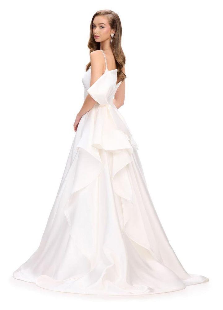 Ashley Lauren 11769 White Prom Dress