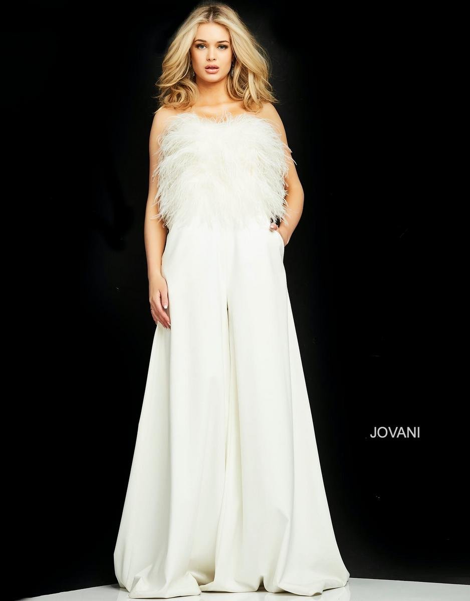 Jovani 1542 White Prom Dress