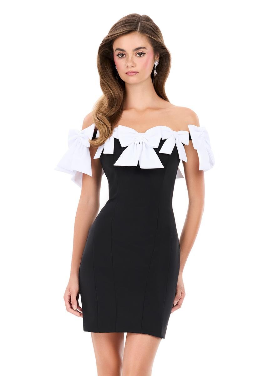 Ashley Lauren 4966 — White/Black