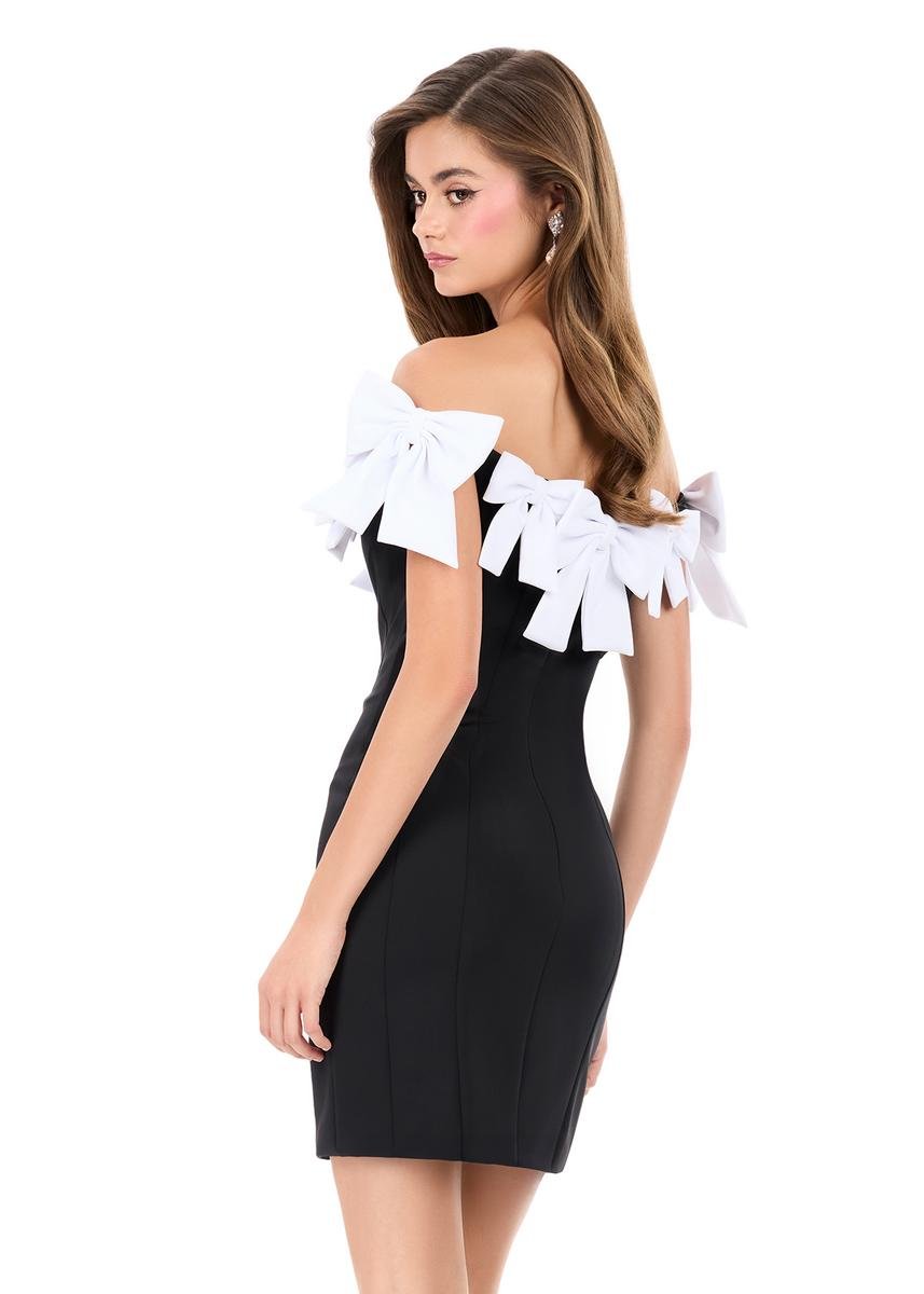 Ashley Lauren 4966 — White/Black