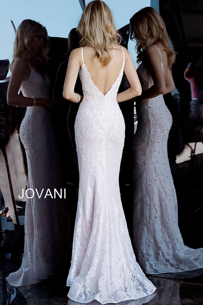 Jovani 68408 — White/Blush