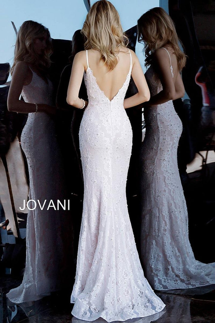 Jovani 68408 — White/Blush