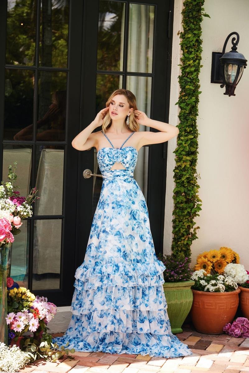 Ava Presley 40026 — White/ Light Blue