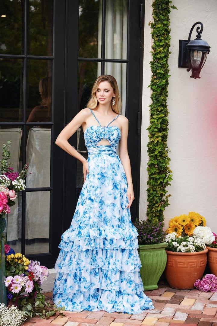 Ava Presley 40026 — White/ Light Blue
