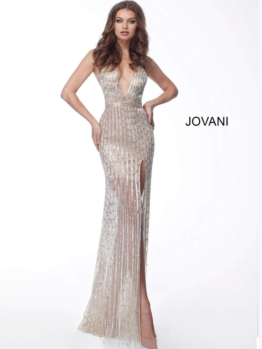 Jovani 62998 — White/Nude
