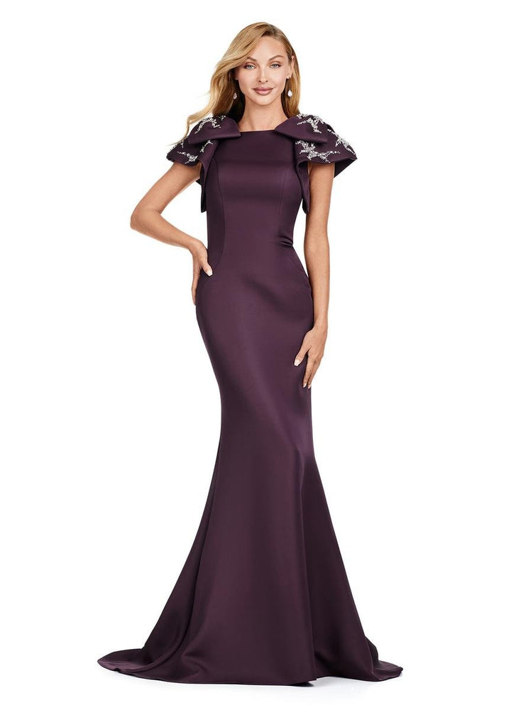 Ashley Lauren 11415 Wine Prom Dress