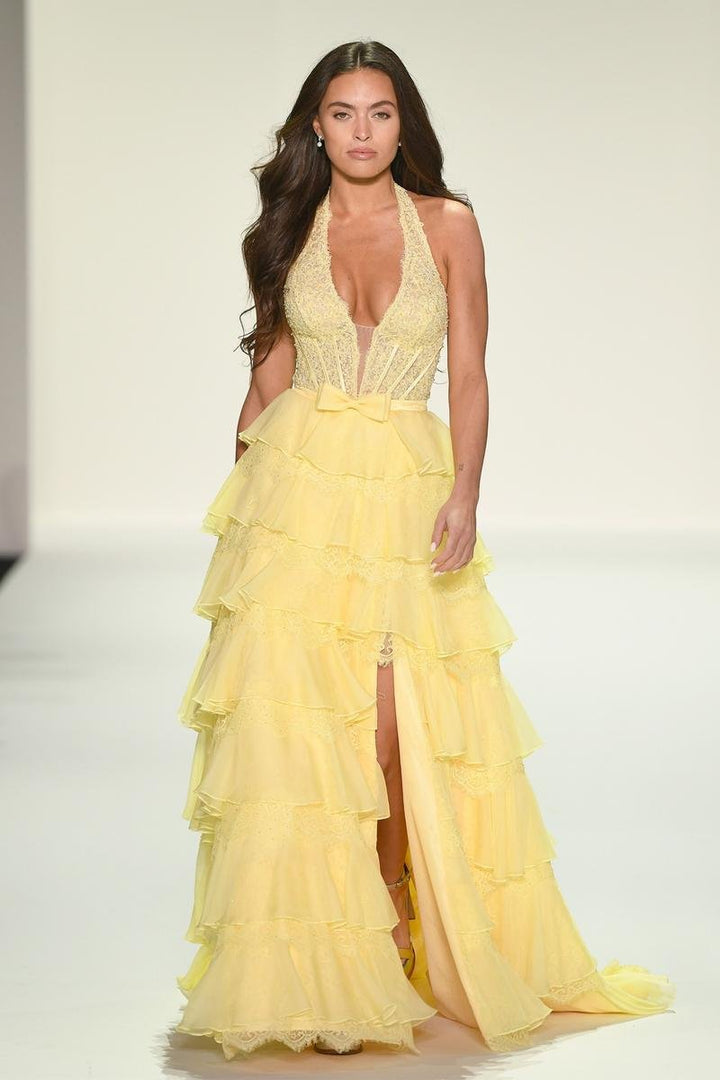 Sherri Hill 57940 Yellow Prom Dress