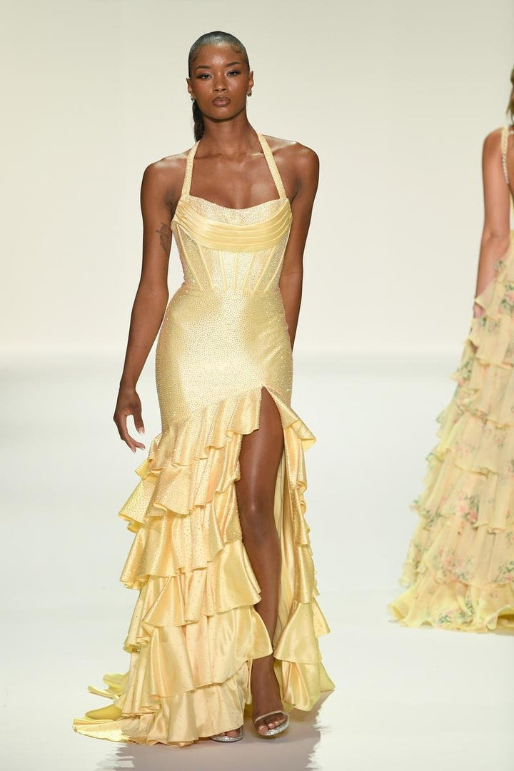Sherri Hill 57618 Yellow Prom Dress