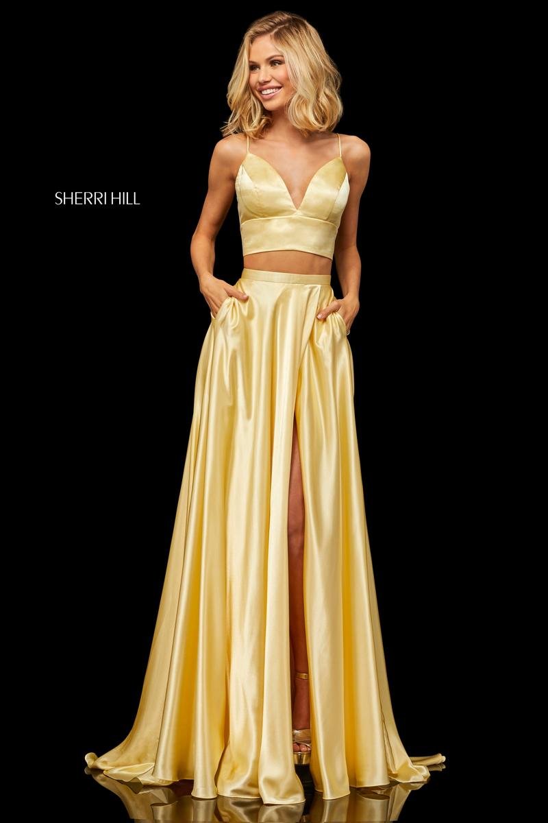 Sherri Hill 52488 Yellow Prom Dress