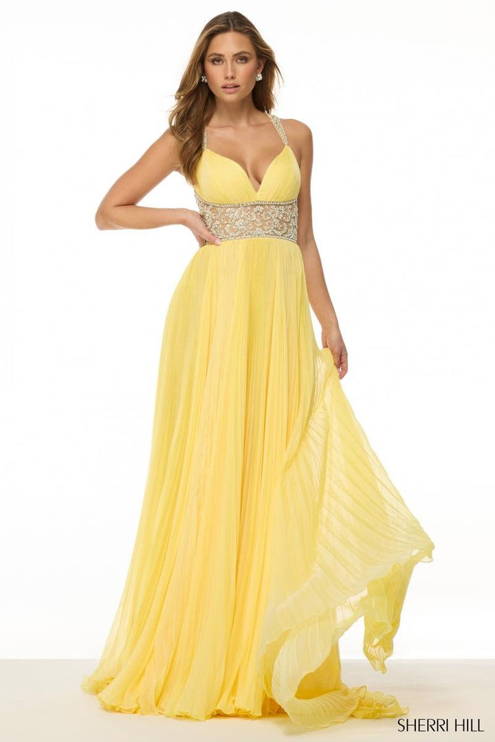 Sherri Hill 57054 Yellow Prom Dress