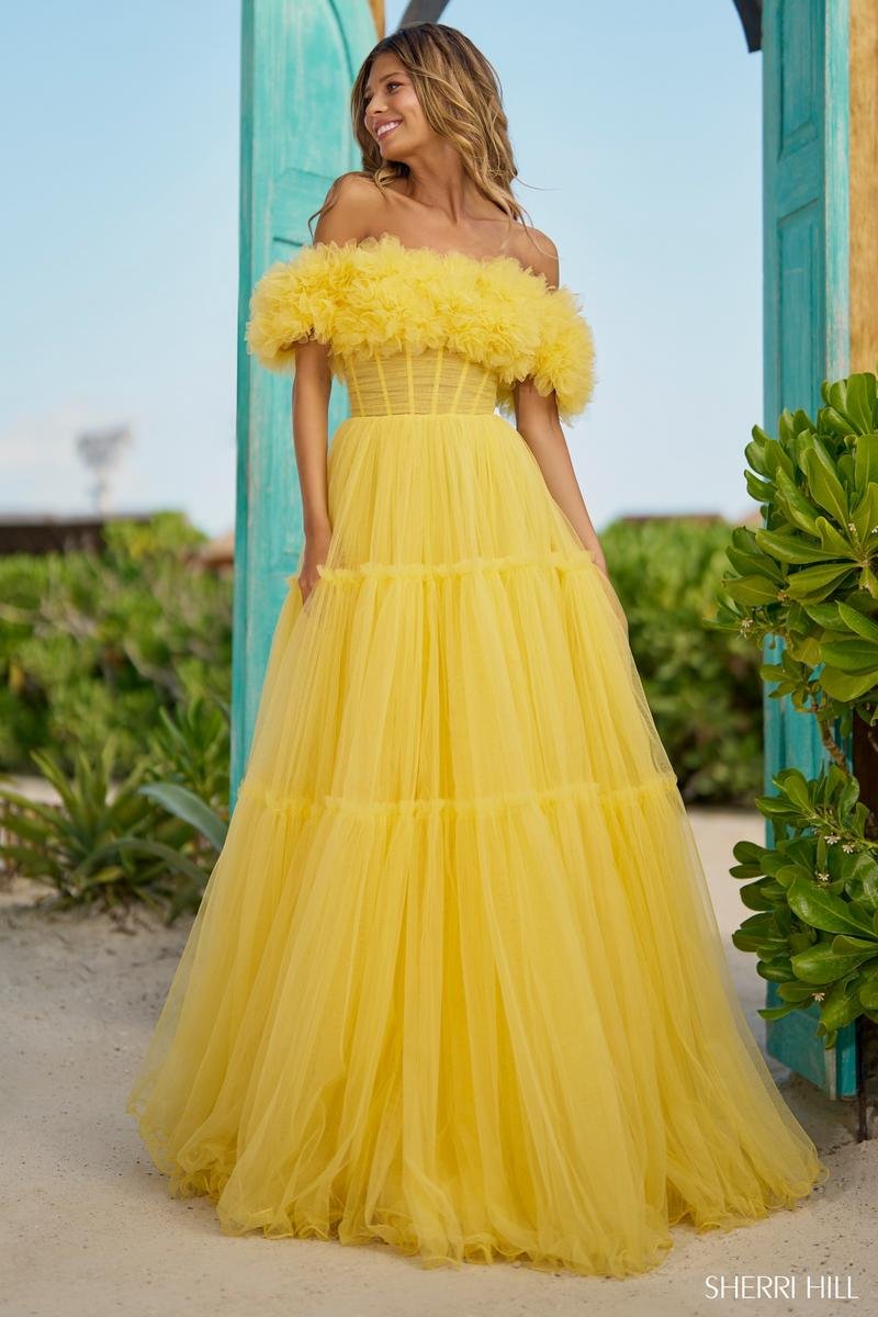 Sherri Hill 56173 — Yellow