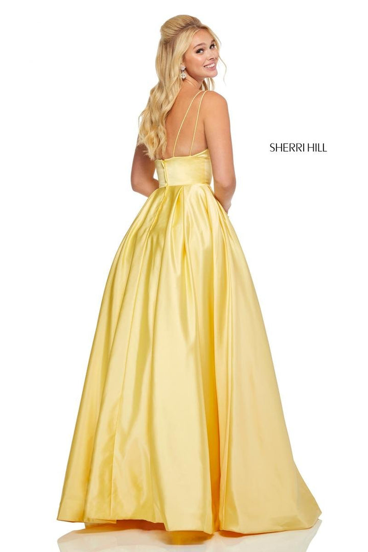 Sherri Hill 52629 Yellow Prom Dress