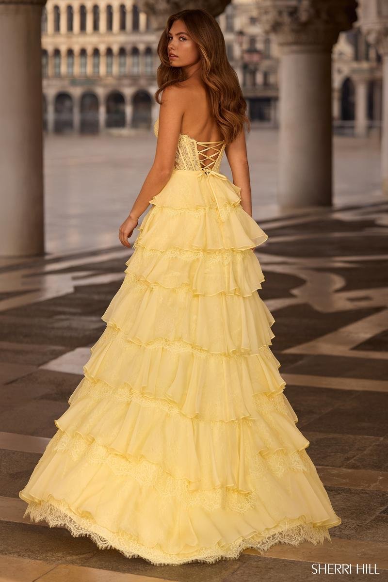 Sherri Hill 57479 Yellow Prom Dress