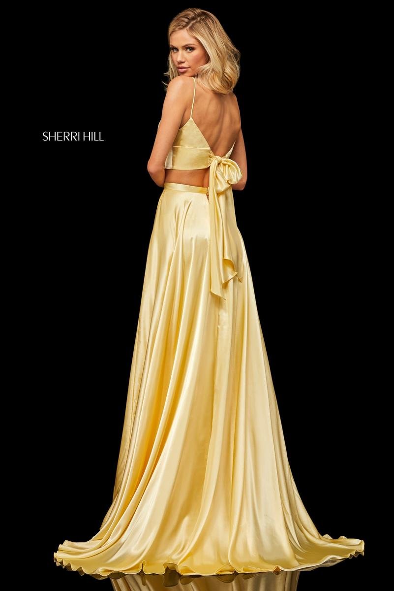 Sherri Hill 52488 Yellow Prom Dress