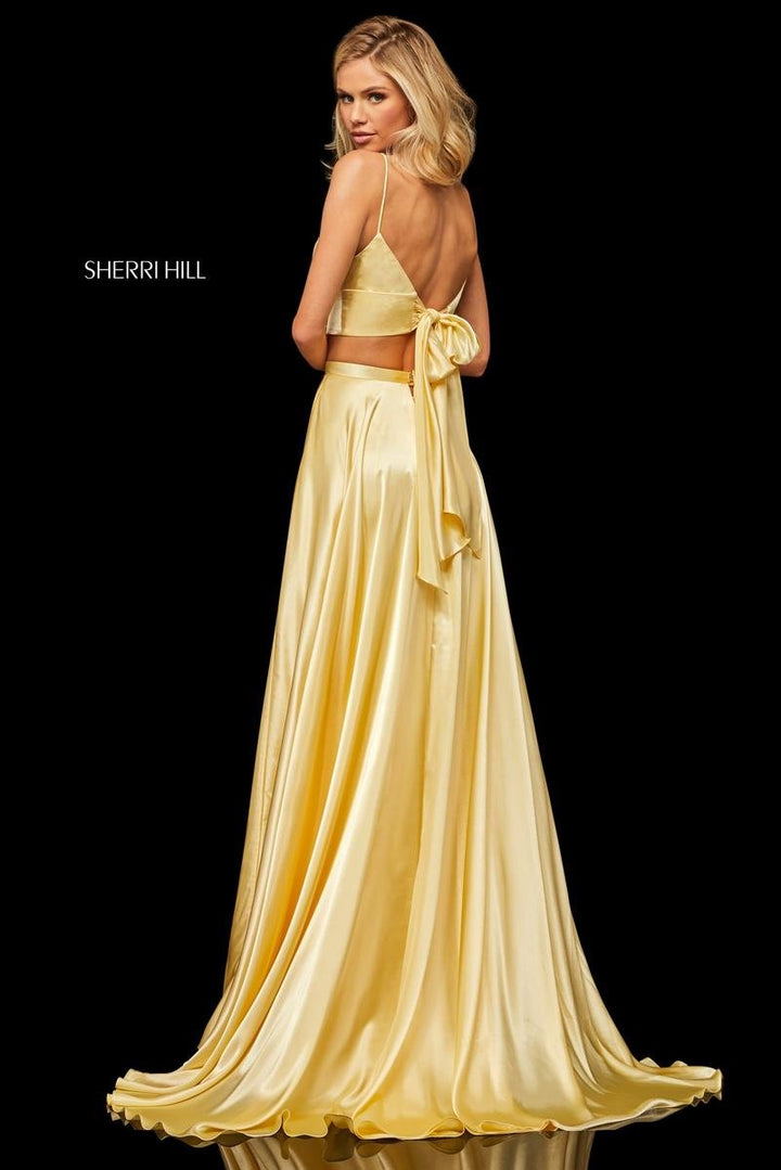 Sherri Hill 52488 Yellow Prom Dress
