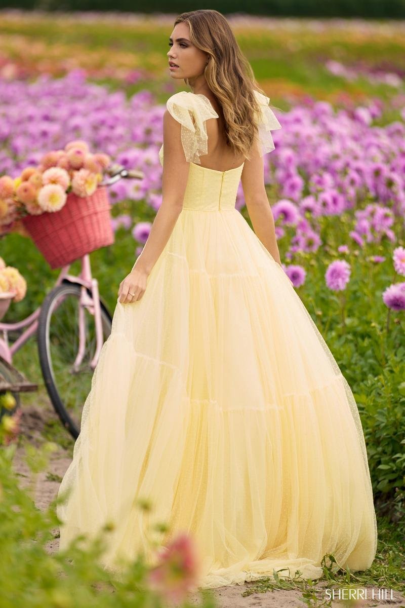 Sherri Hill 56126 Yellow Prom Dress