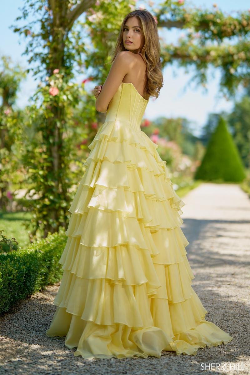 Sherri Hill 56911 Yellow Prom Dress