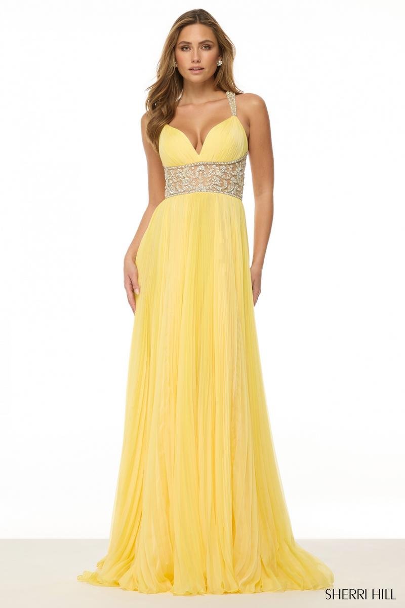 Sherri Hill 57054 Yellow Prom Dress