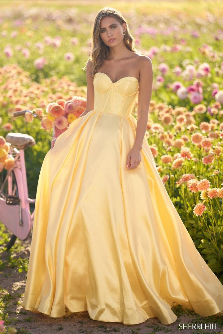 Sherri Hill 56133 — Yellow