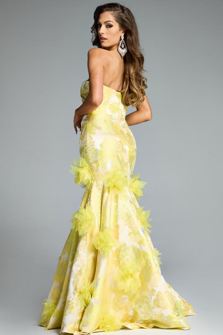 Jovani 44351 — Yellow/Multi