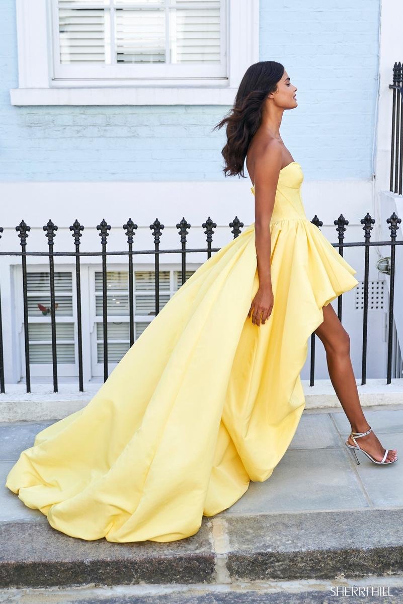 Sherri Hill 53719 Yellow Prom Dress