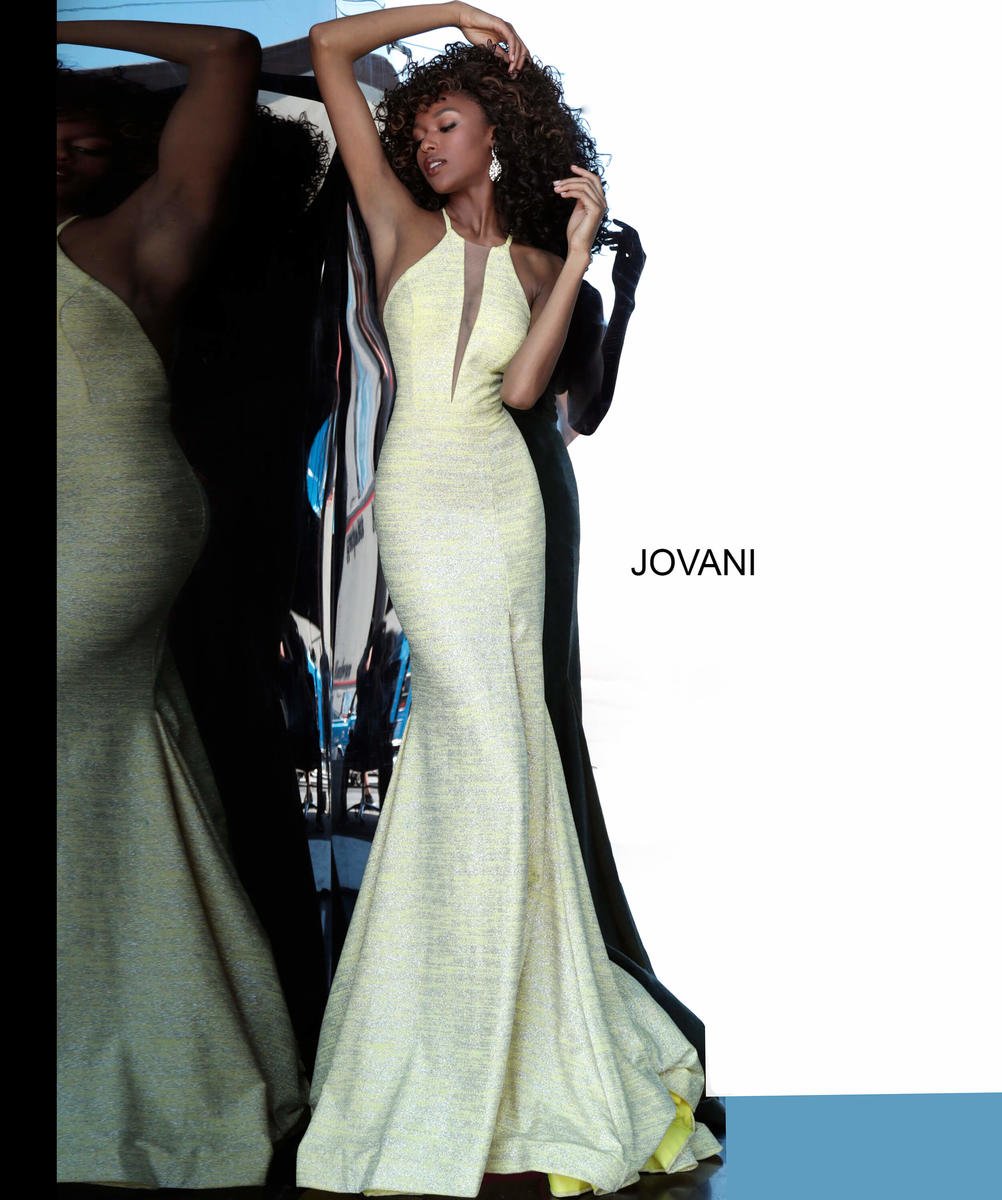 Jovani 67563 — Yellow/Silver